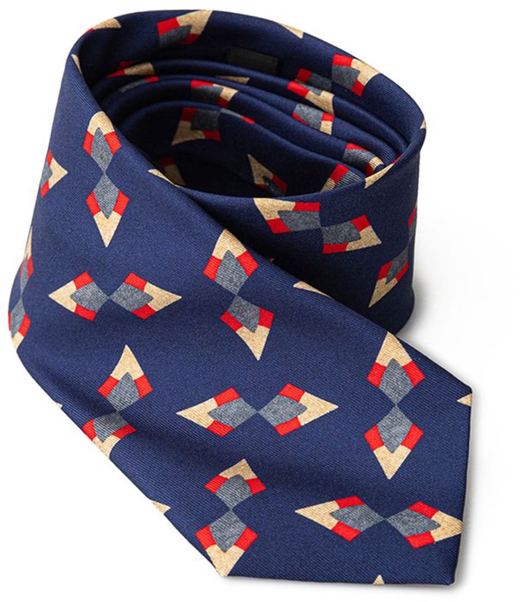 Geometric zijde stropdas moderne stijl