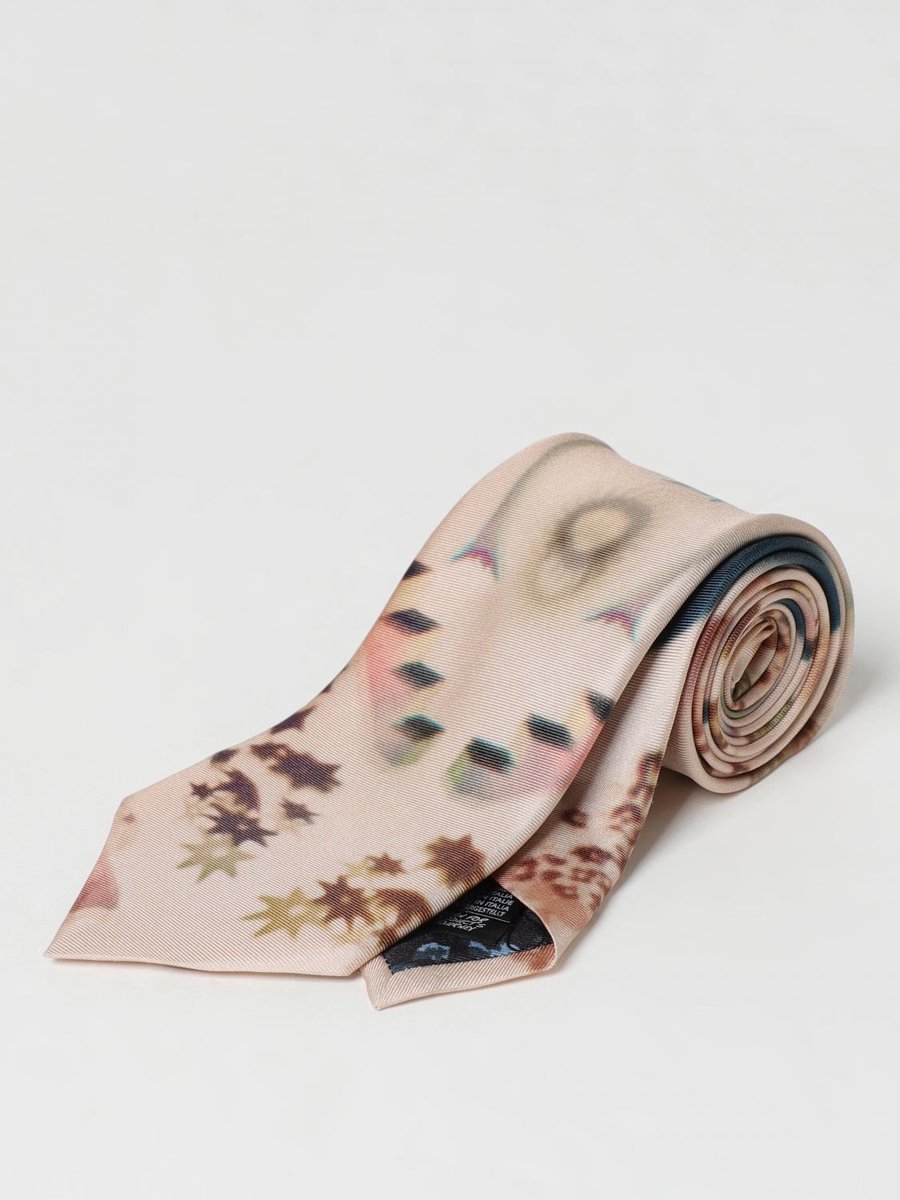 Abstracte Print Zijden Stropdas