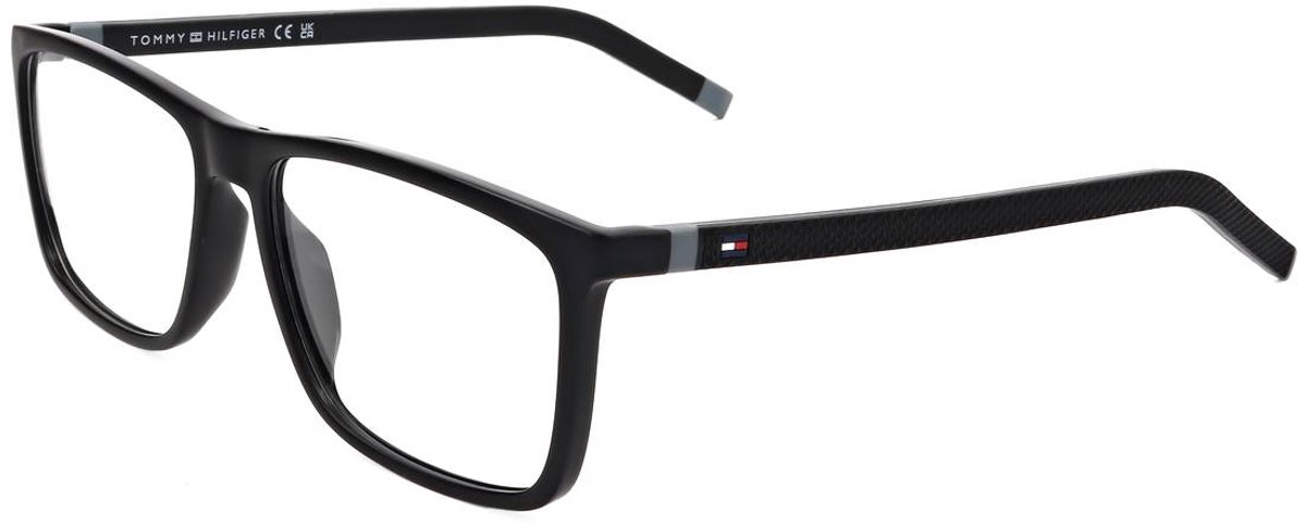 Tommy Hilfiger rechthoek heren zwart grijs th 1742