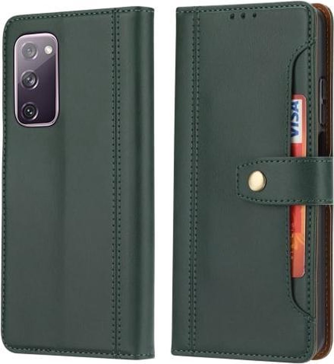 Enos Korte winterjas met bontkraag