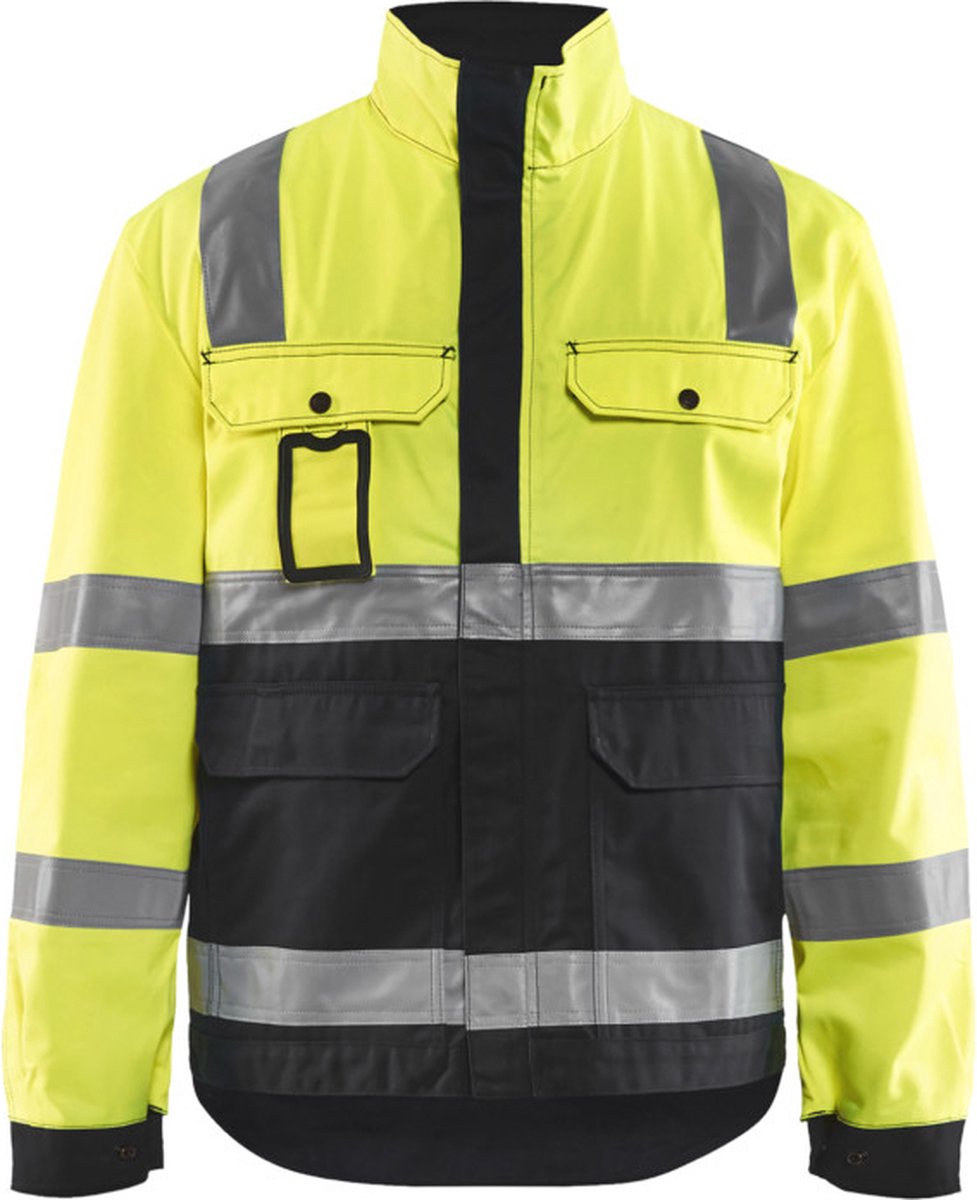 Blåkläder Jack, ongevoerd High-Vis 40231804 | High-Vis Geel/Zwart | Maat XXL - 7330509745007