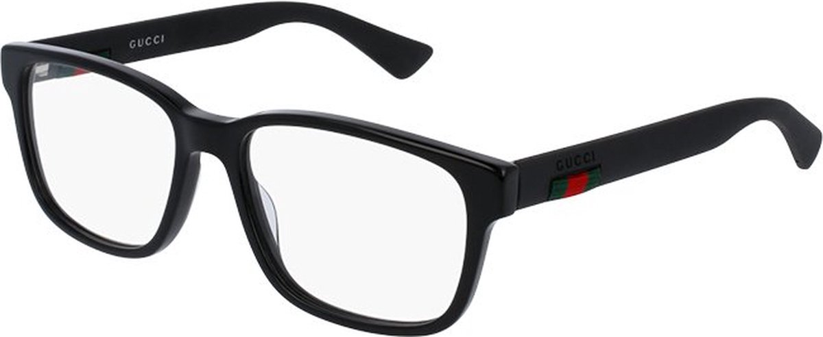 Gucci brilmontuur GG0011O 005 Zwart Mannen