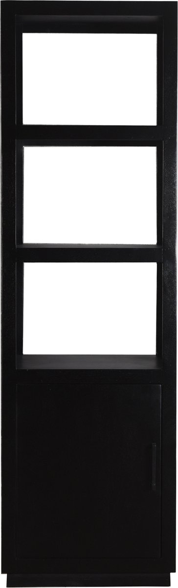 Livingfurn boekenkast jaxx black 60cm mangohout