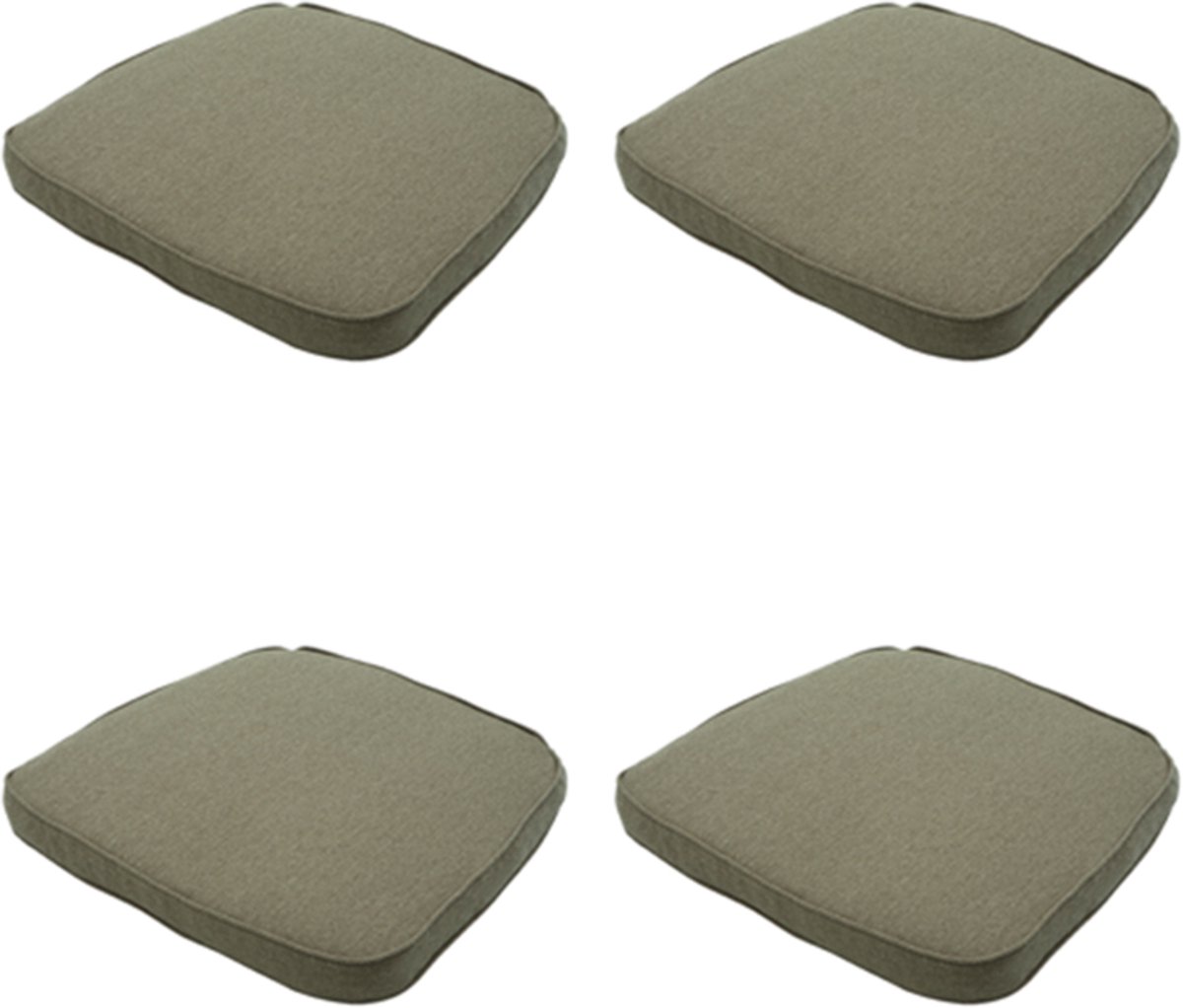 Madison wickerkussen 48x48 - beige recycled canvas 4 stuks