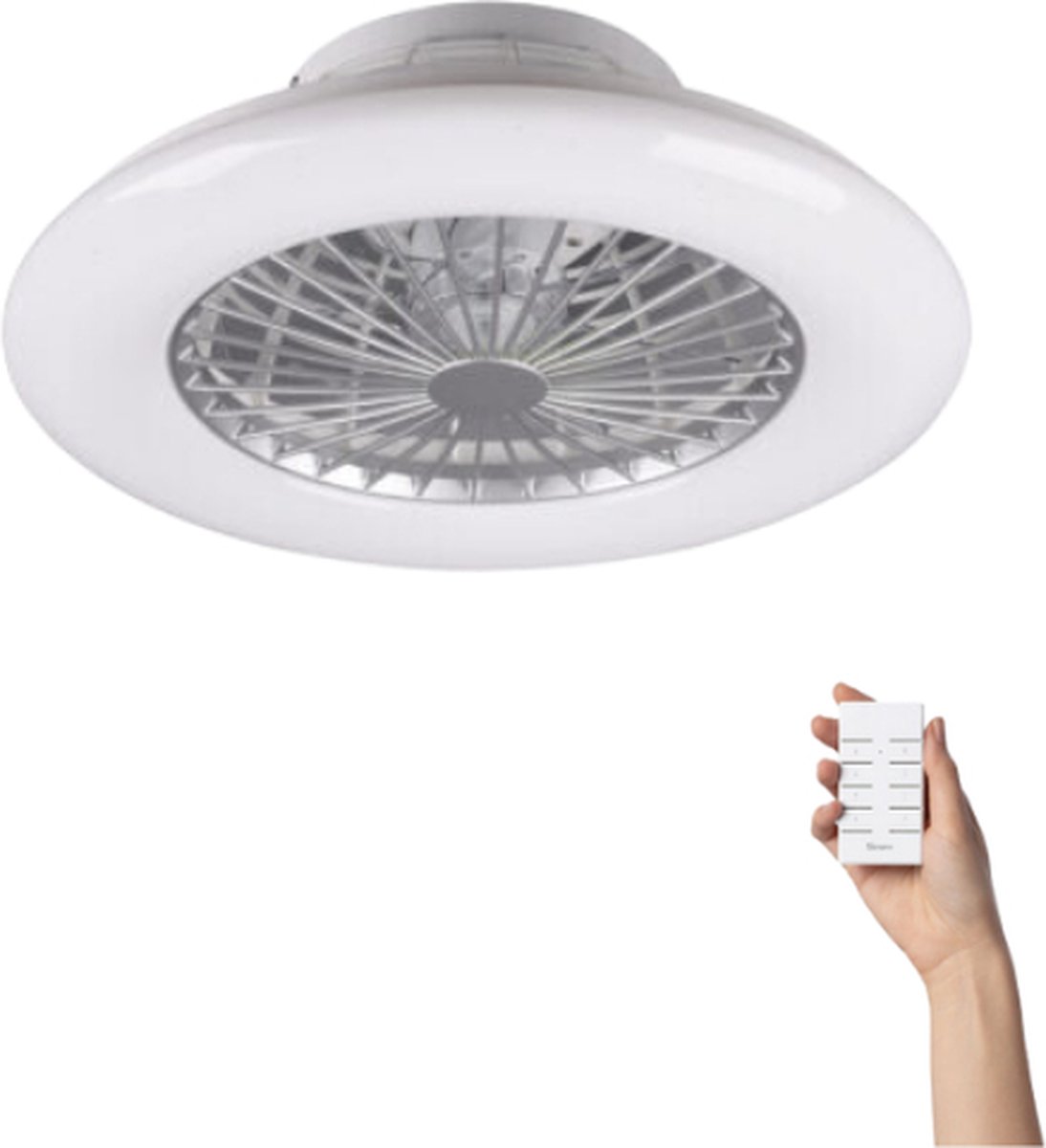 Ventiluxe Plafondventilator donna met verlichting Ø50cm 3 snelheden afstandsbediening -