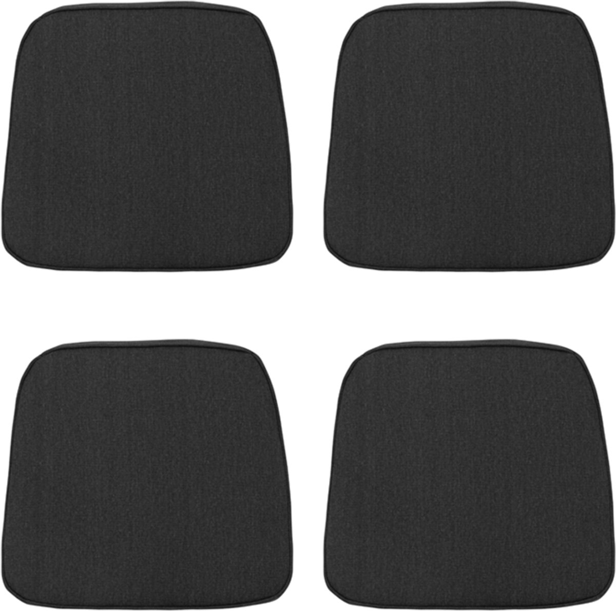 Madison zitkussen canvas eco+ black 48x48cm 4 stuks