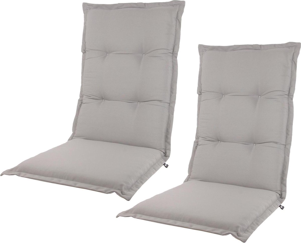 Kopu ® prisma silver comfortabel tuinkussen hoge rug 2 stuks