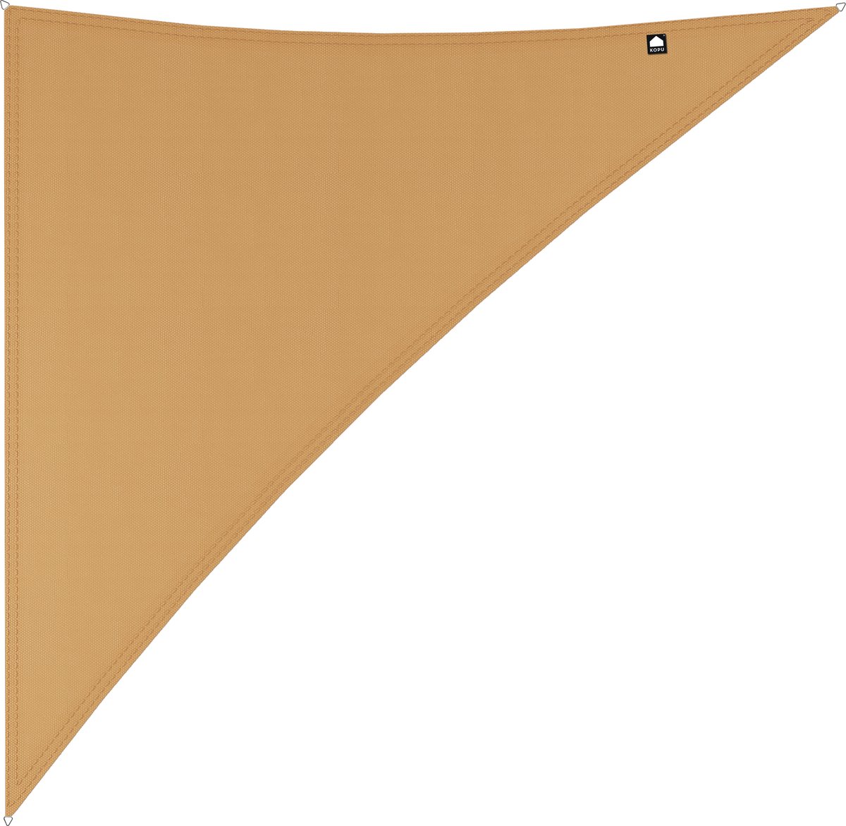 Kopu ® schaduwdoek driehoek 5x6x7,8 mtr 230 grams waterdicht zand