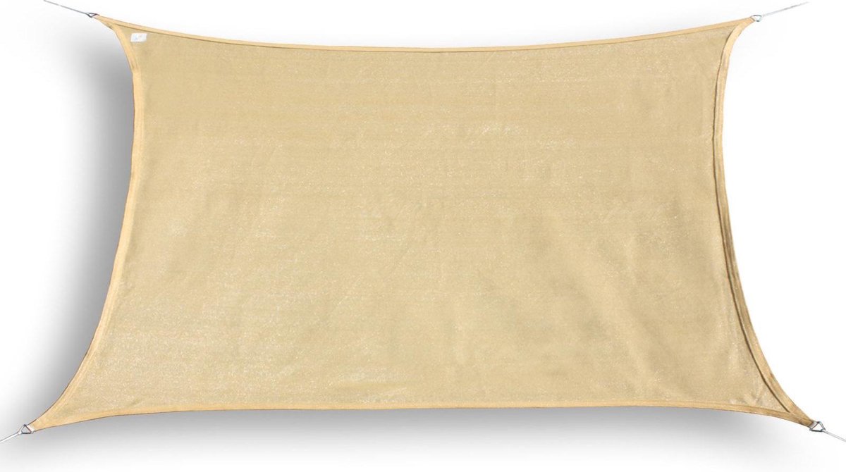 Hanse® Schaduwdoek rechthoek waterdoorlatend 4x5 m zonnedoek