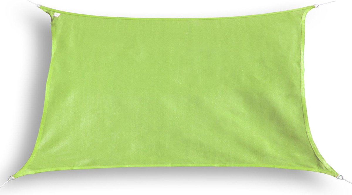 Hanse® Schaduwdoek rechthoek waterdoorlatend 4x5 m zonnedoek lime