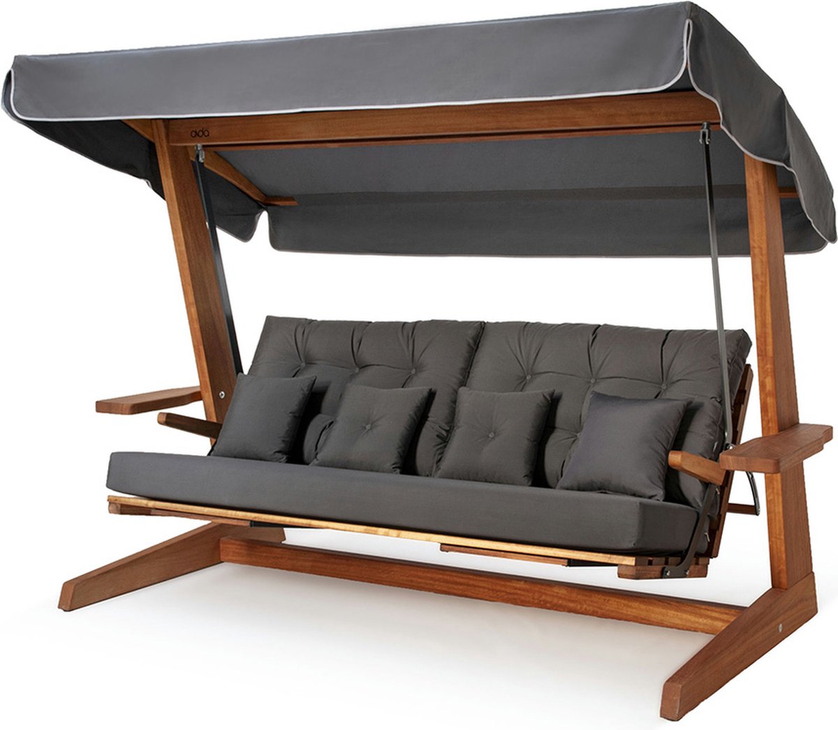 Westmann 4-persoons houten verandaschommel luna 2600 139x260x195 cm