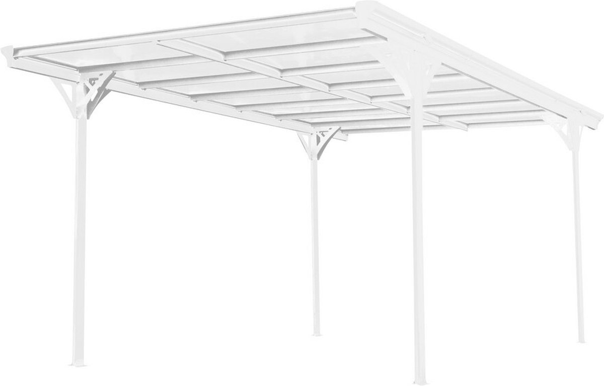 Westmann Aluminium carport met plat dak helsinki - 503x305x232cm