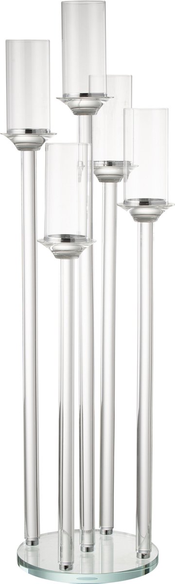 J-Line kaarshouder 5 groot glas 30x30x100cm