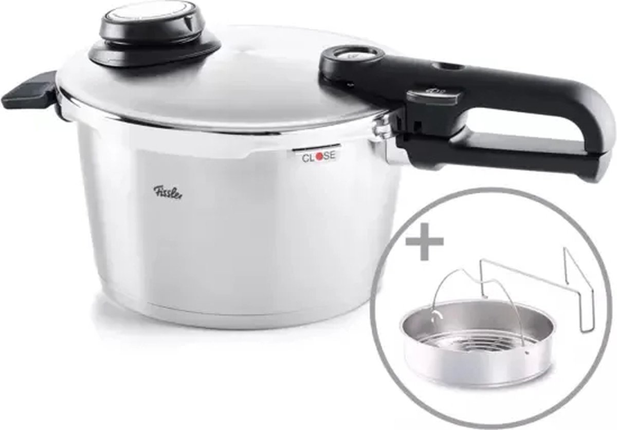 Fissler Vitavit premium snelkookpan met inzet, 4,5l