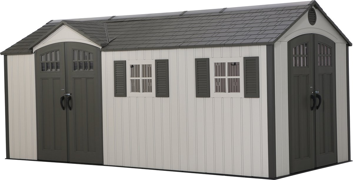 Lifetime ® kunststof gereedschapsschuur chateau 244x535x244cm -