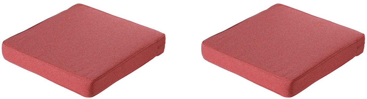 Madison lounge profi-line zitkussen manchester red ca. 73x73 cm set van 2