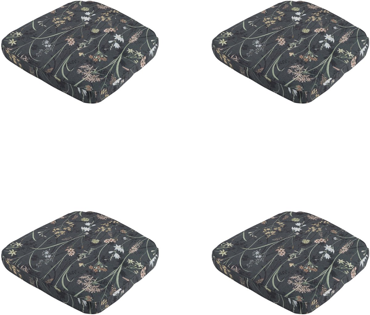 Madison zitkussen wicker donna grey canvas eco+ ca. 48x48 cm set van 4