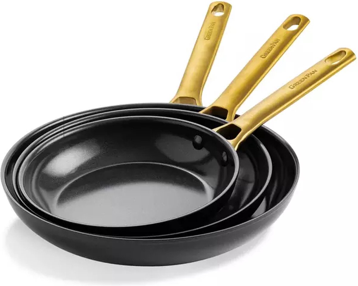 Greenpan One-five black koekenpannenset 20cm + 24cm + 28cm