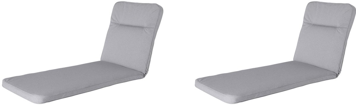 Madison ligbedkussen manchester light grey ca. 190x60 cm set van 2