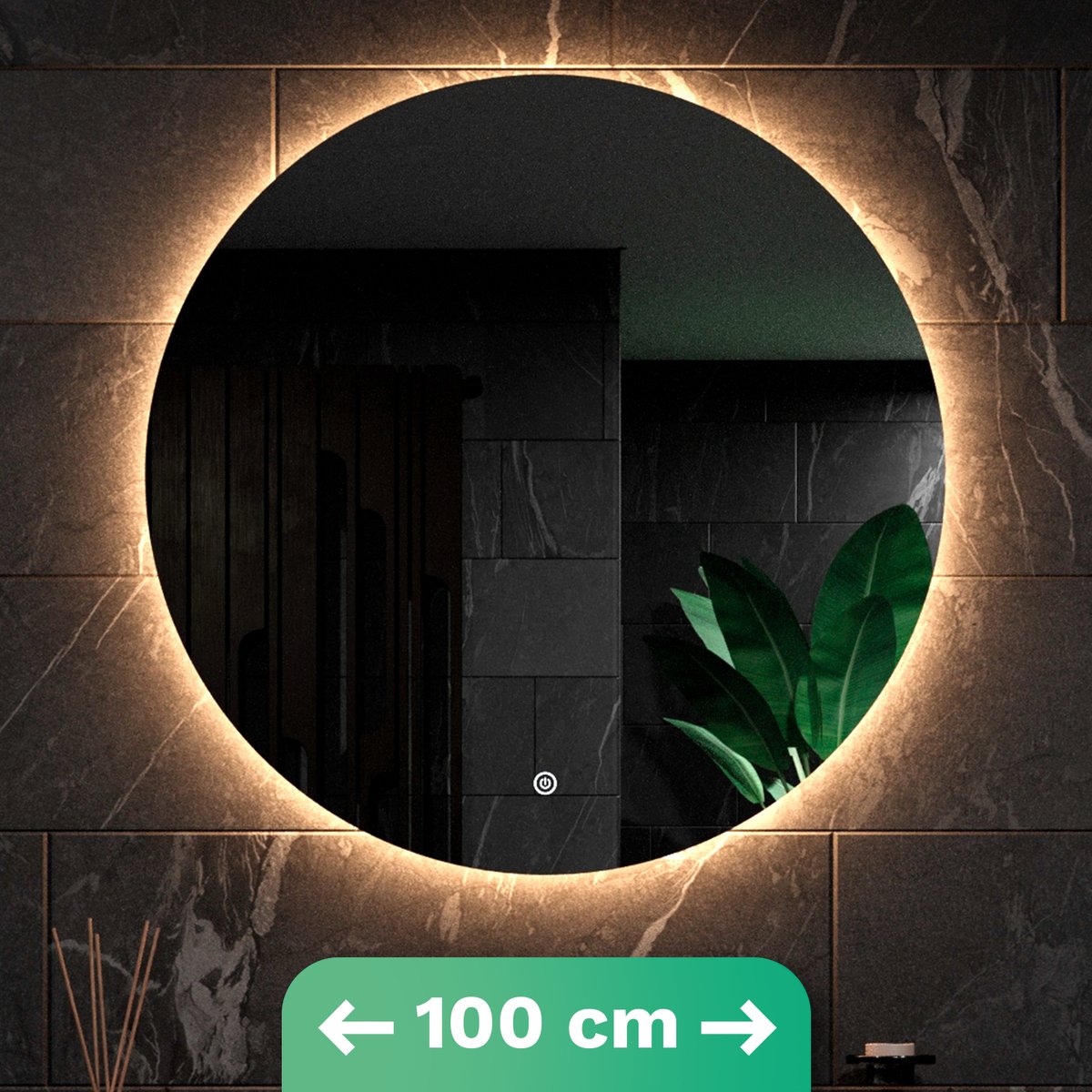 Mirlux Badkamerspiegel 100cm frameloos pre-order