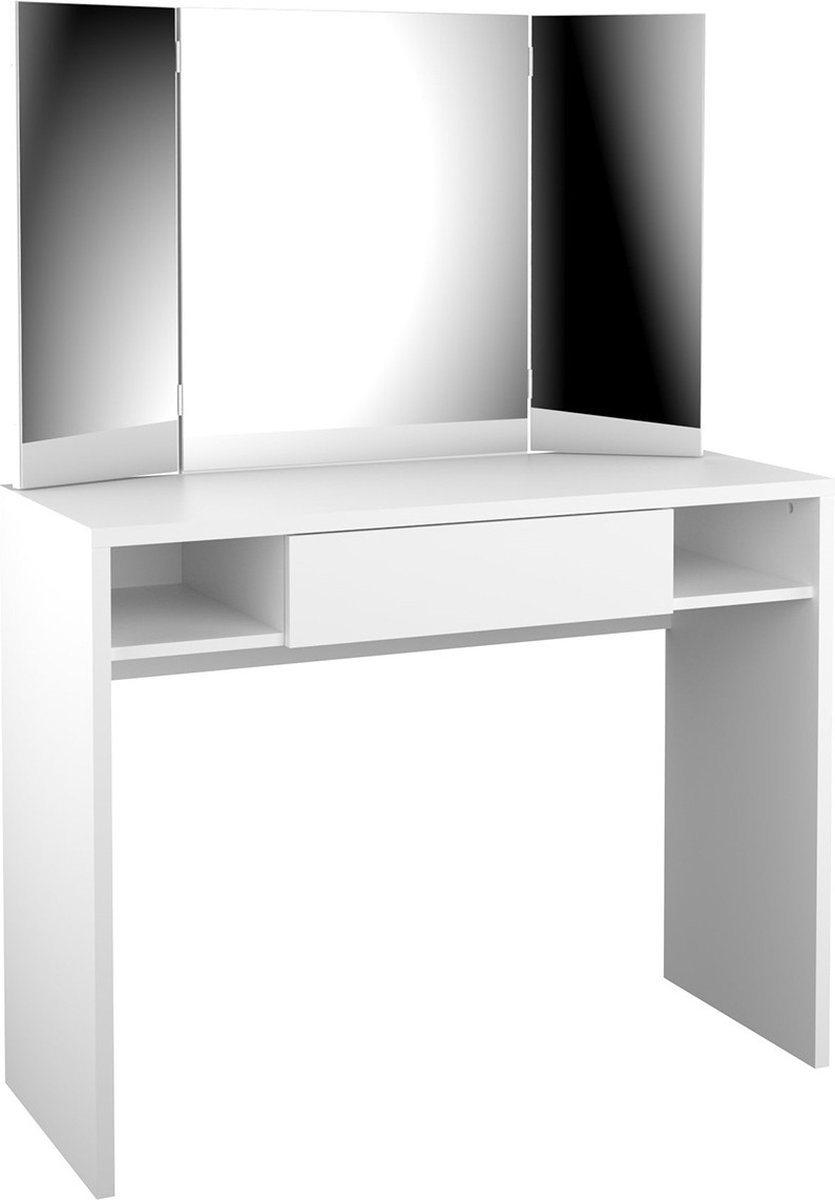 CaliCosy Kaptafel 1 lade 2 nissen met spiegel schminki