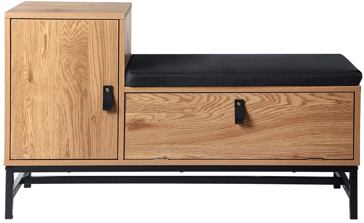 CaliCosy Schoenenbank met 2 opbergvakken l100 cm jill