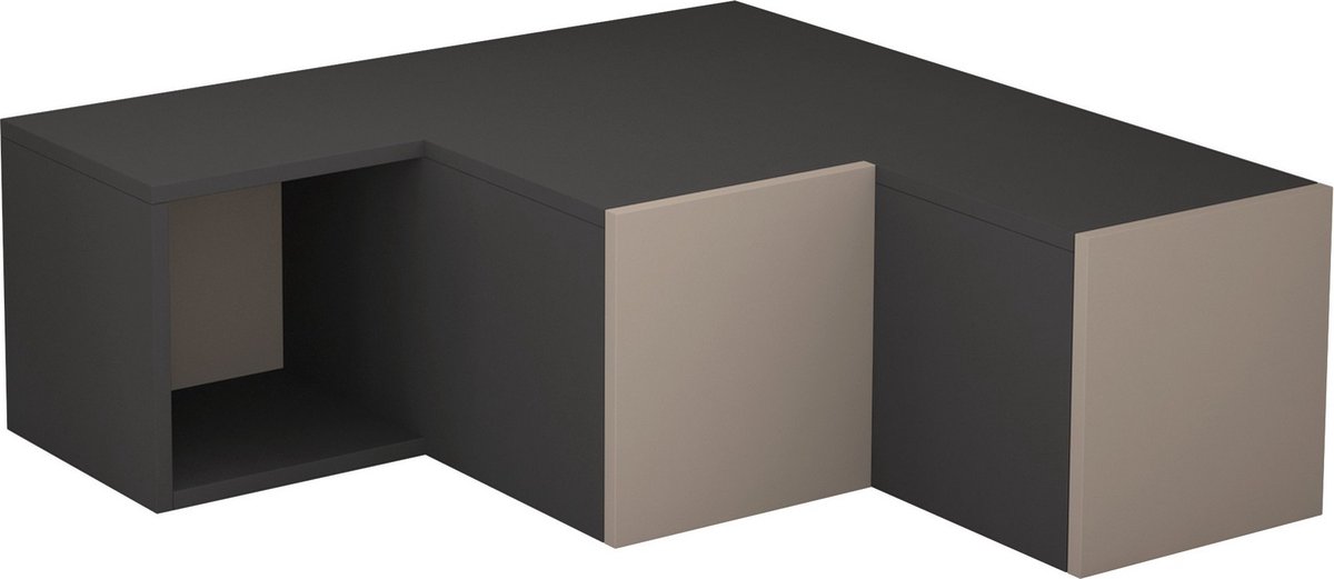 CaliCosy Tv-hoekmeubel met 2 laden en 1 vak l90 cm compact