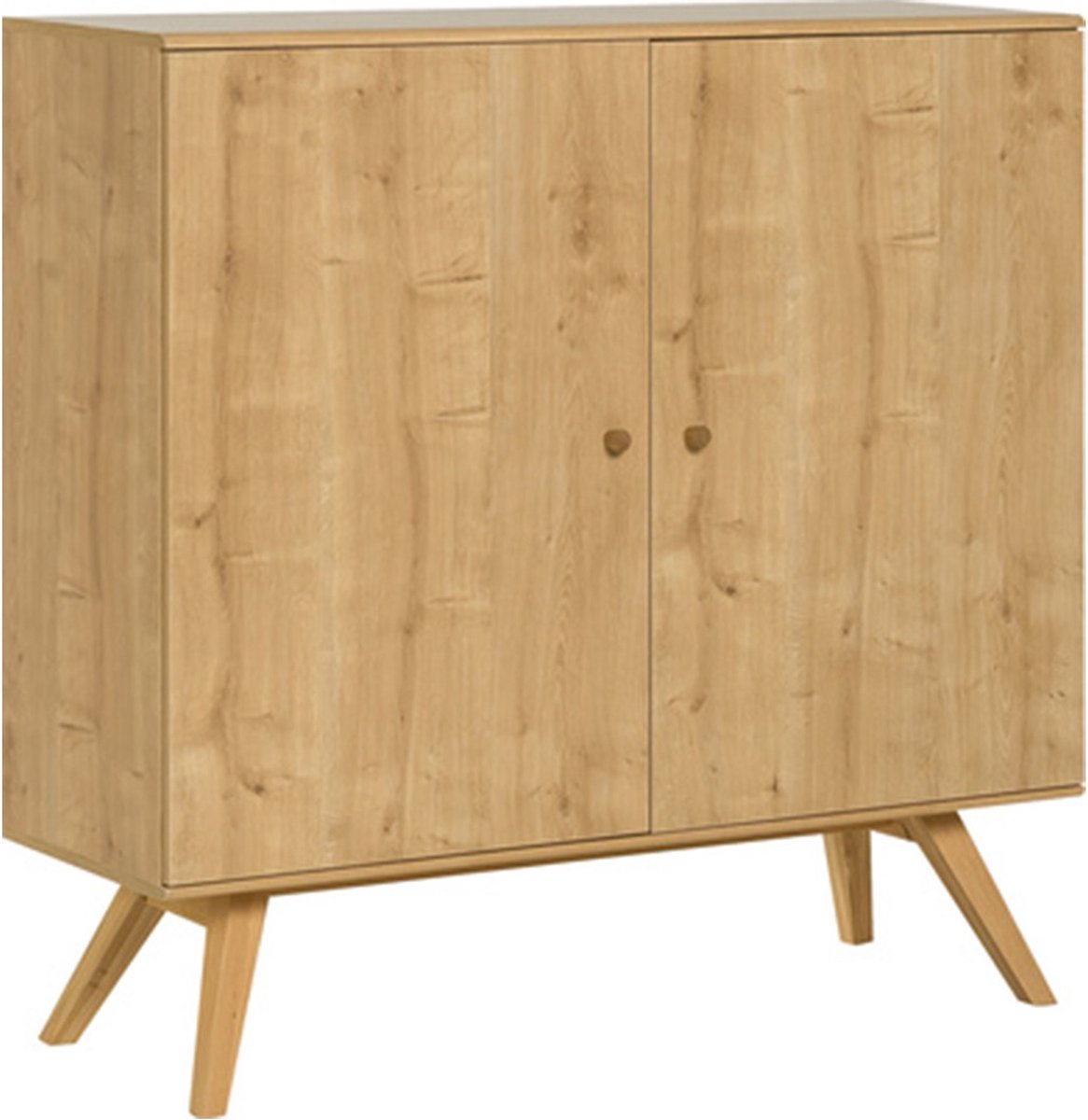 CaliCosy Dressoir met 2 deuren en 6 legplanken b120 cm nature