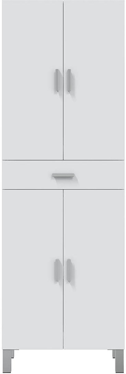 CaliCosy Kolom 4 deuren en 1 lade glanzend wit l60 cm