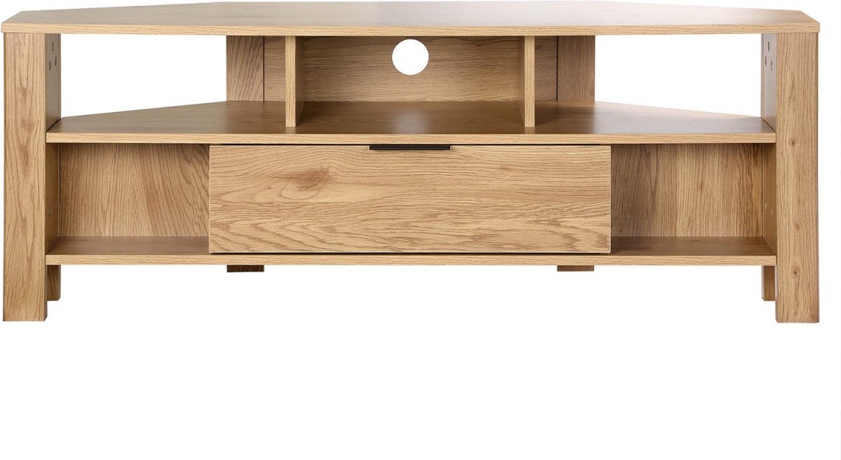 CaliCosy Hoek-tv-meubel 1 lade eiken decor l120 cm