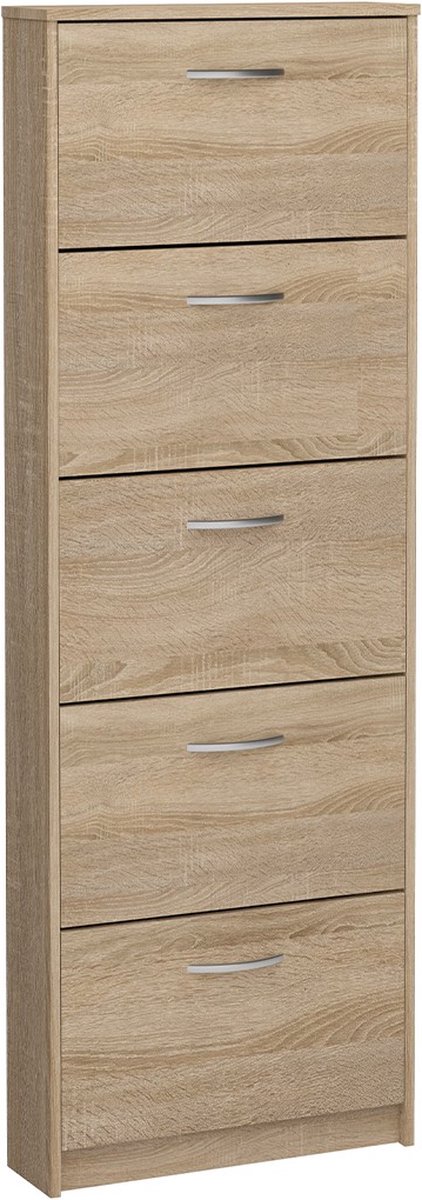 CaliCosy Schoenenkast 5 kleppen step l58,5 x h168,5 cm