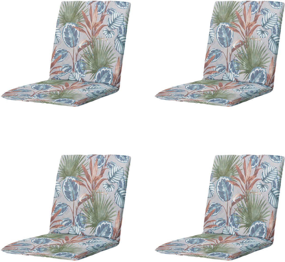 Madison stapelstoelkussen cala natural ca. 97x49 cm set van 4