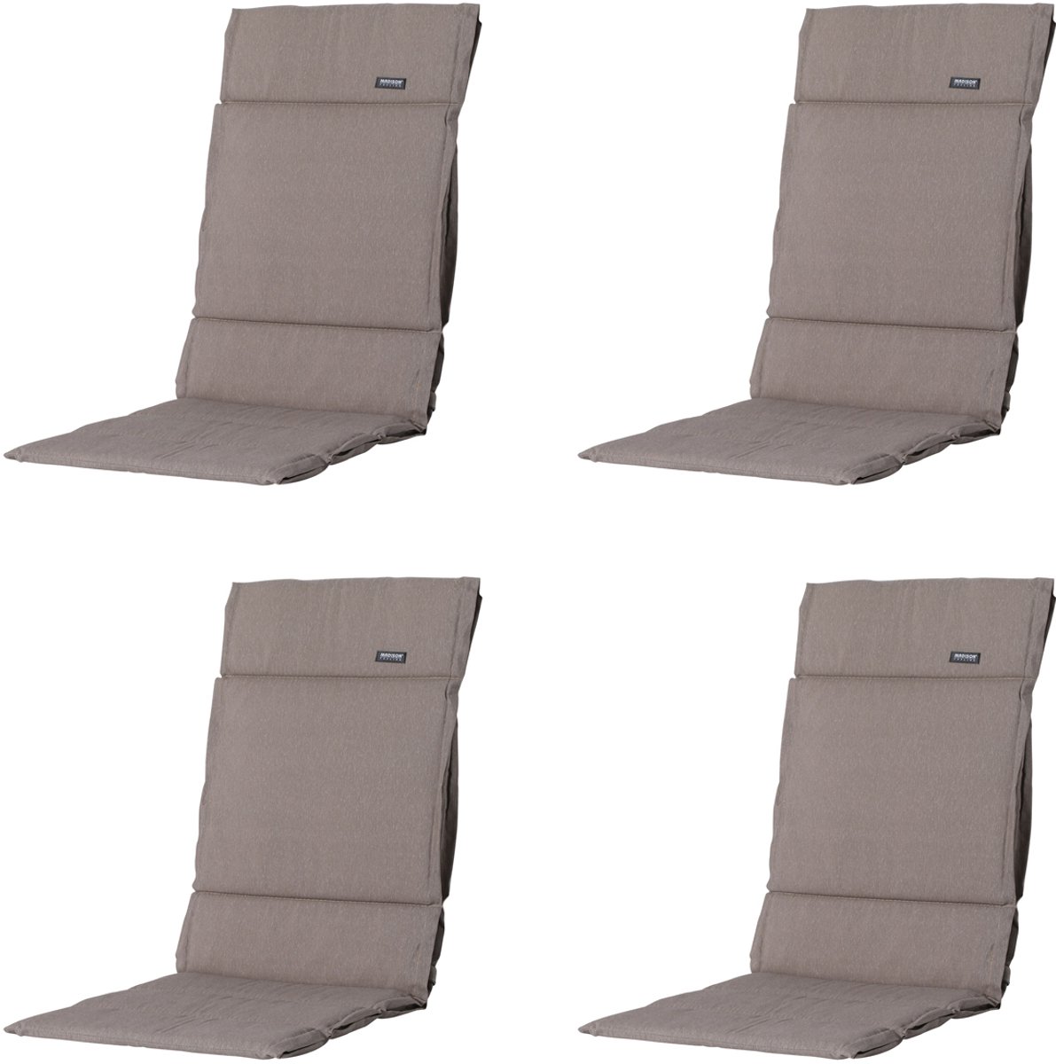 Madison tuinkussen fiber deluxe panama ca. 125x50 cm set van 4