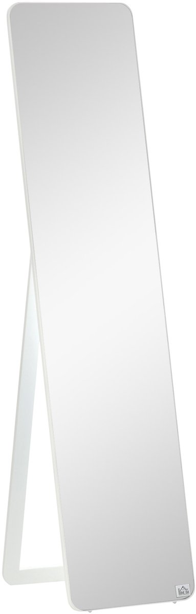 4goodz Staande passpiegel hout 37x43x156 cm wand of vrijstaand -
