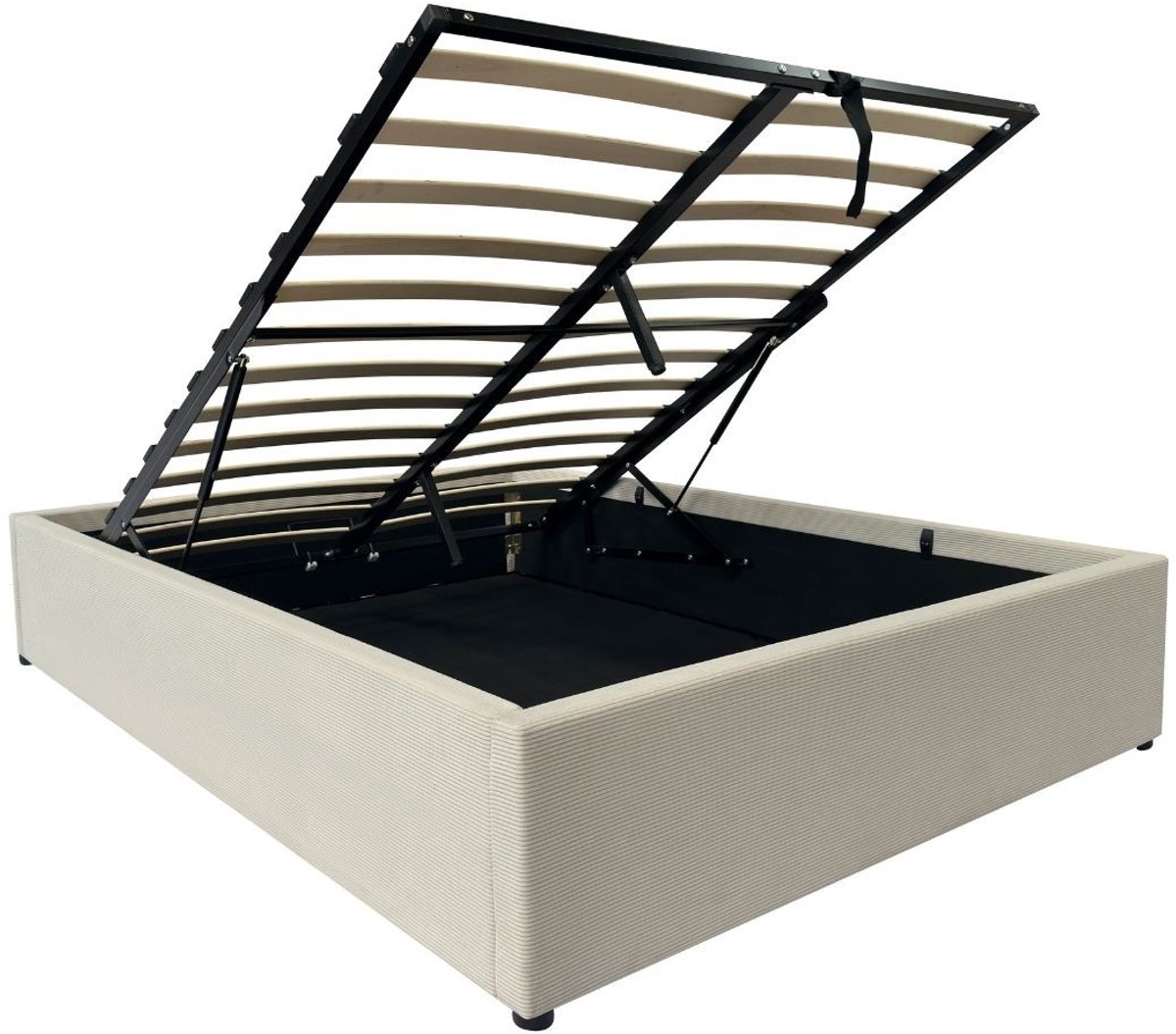 CaliCosy Opbergbed 140x190 cm bekleed met fluweel romy