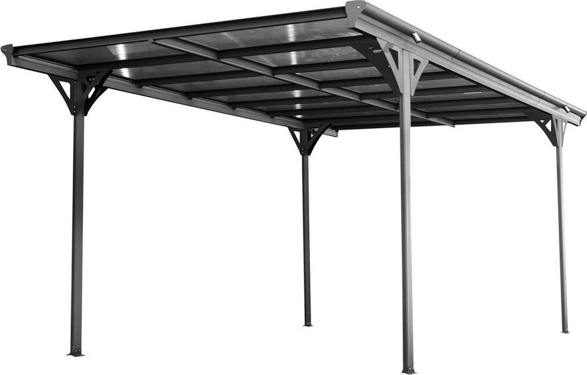 Westmann Aluminium carport met plat dak helsinki - 503x305x232cm