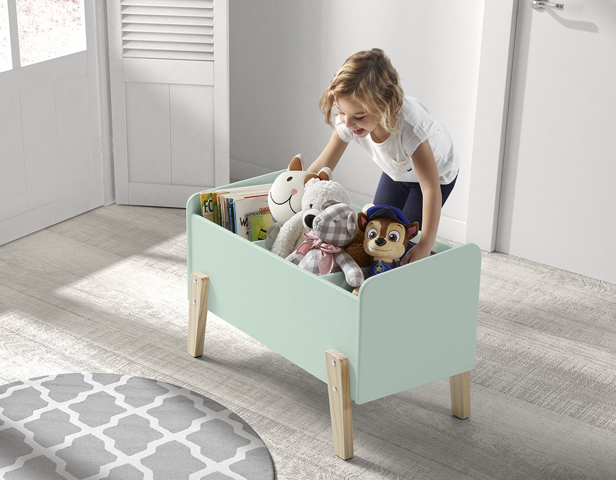 Lucevi kiddy speelkoffer speelgoedkist hout - 80x39x48cm