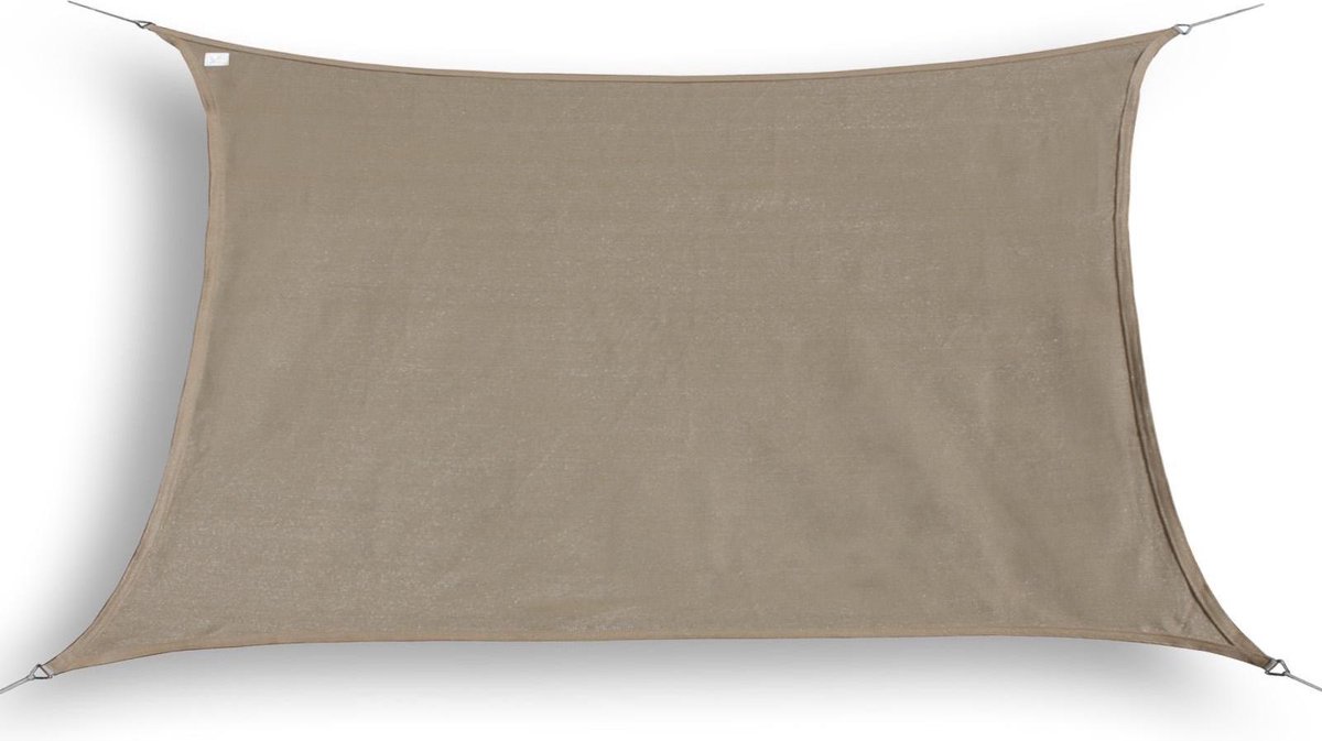 Hanse® Schaduwdoek rechthoek waterdoorlatend 4x6 m zonnedoek