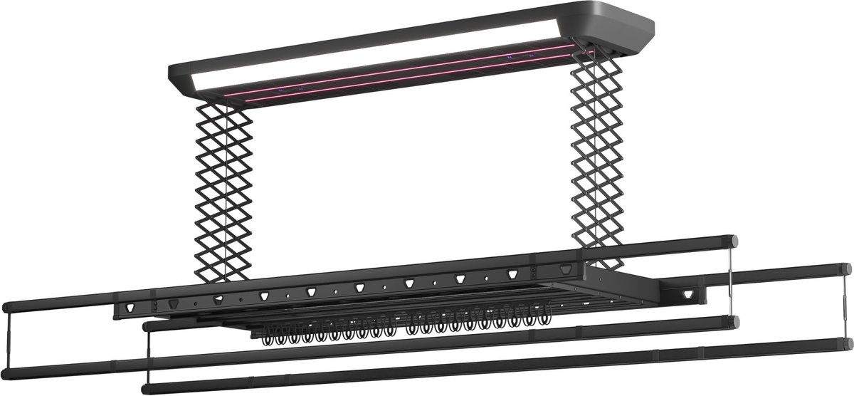 Wasophoogte Plafonddroogrek topdry elite zwart