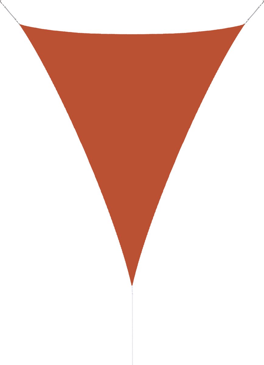 Hanse® Schaduwdoek driehoek gelijkbenig waterdoorlatend 5x7x7 m terra