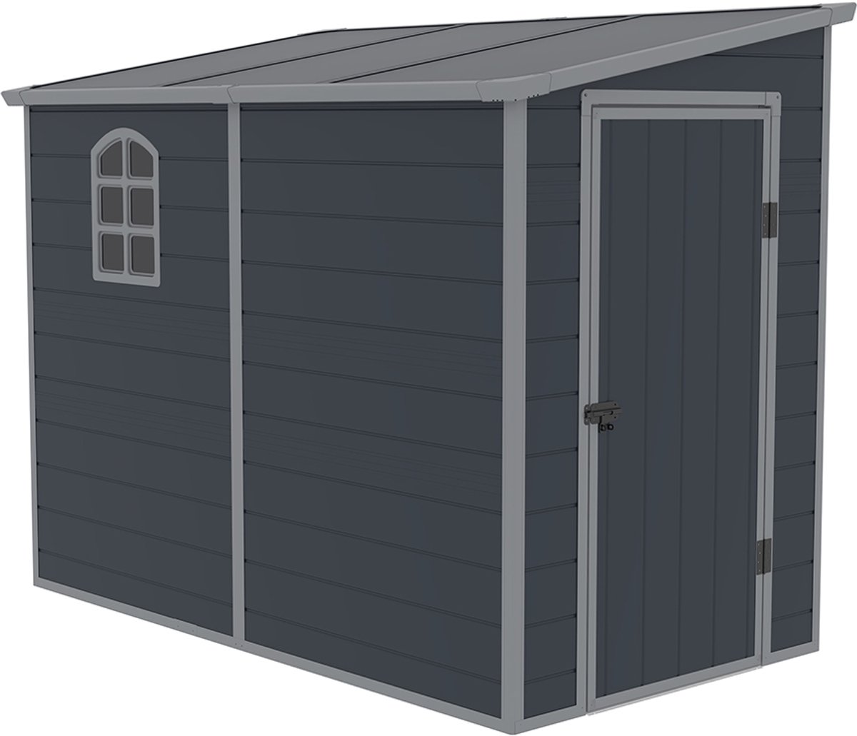 Westmann Kunststof aanbouw tuinschuur hortus l -248x134x194cm -