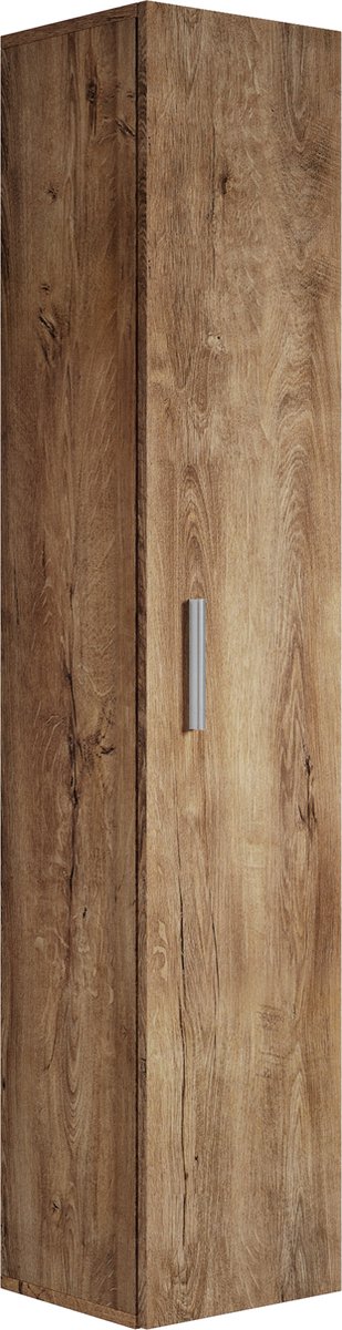 Badplaats Badkamerkast pluto 30 x 30 x 150 cm bruin hangende