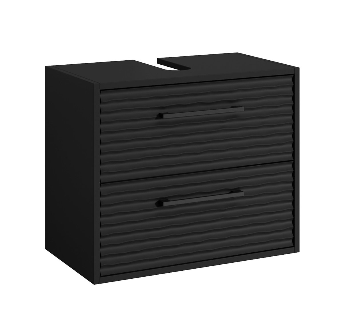 Badplaats Wastafel onderkast etna 60 x cm 35 cm x 50 cm mat zwart -