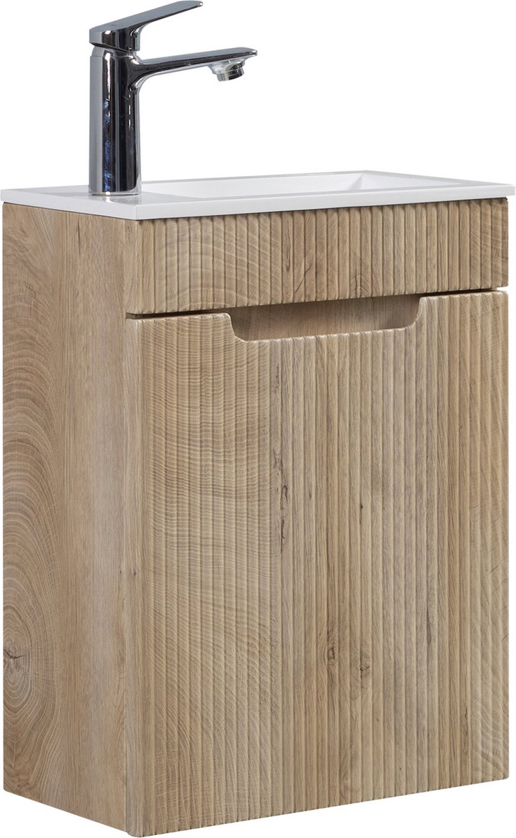 Badplaats Toiletmeubel thermis 40 x 22 cm licht fonteinmeubel met