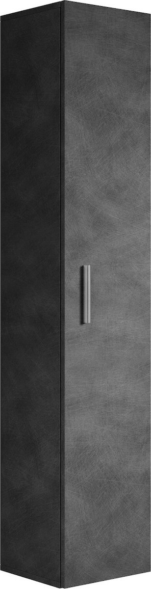 Badplaats Badkamerkast pluto 30 x 30 x 150 cm donker hangende