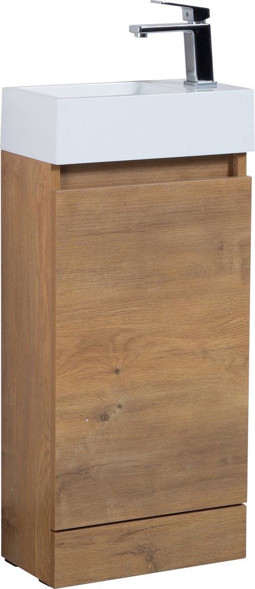 Badplaats Toiletmeubel peru 40 x 22 cm - fonteinmeubel met wastafel