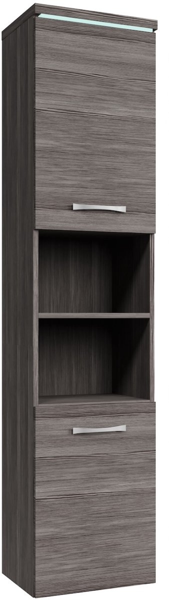 Badplaats Badkamerkast paso 35 x 35 x 160 cm grijs hangende kolomkast