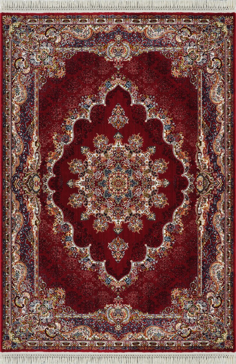 Muratap Isfahan oosters vloerkleed nain laagpolig klassiek vintage tapijt /