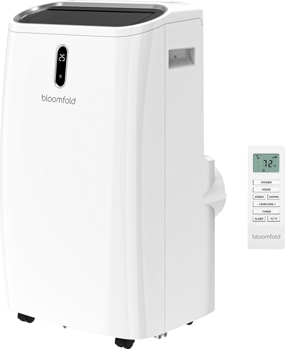 Bloomfold Mobiele Airco - 12.000 BTU - 4-in-1 - Wifi modus&App - Wit