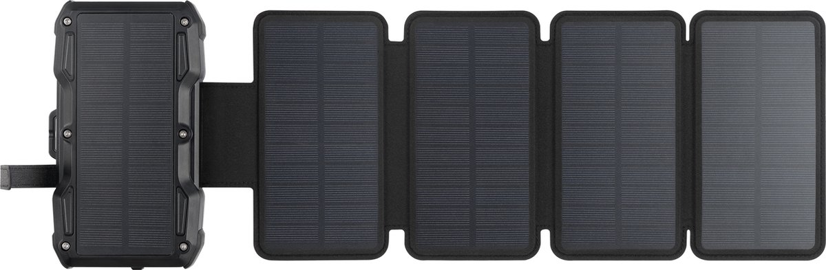 Sandberg Solar 5-Panel Powerbank 27000 mAh - Zonnepaneel - Water- en schokbestendig - Zwart